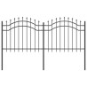 Clôture de jardin Gris 140 cm Acier peint par poudre 