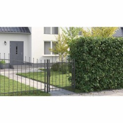 Porte de Jardin Gris 150 x 100 cm 100 x 150 cm Acier 