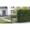 Porte de Jardin Gris 150 x 100 cm 100 x 150 cm Acier 