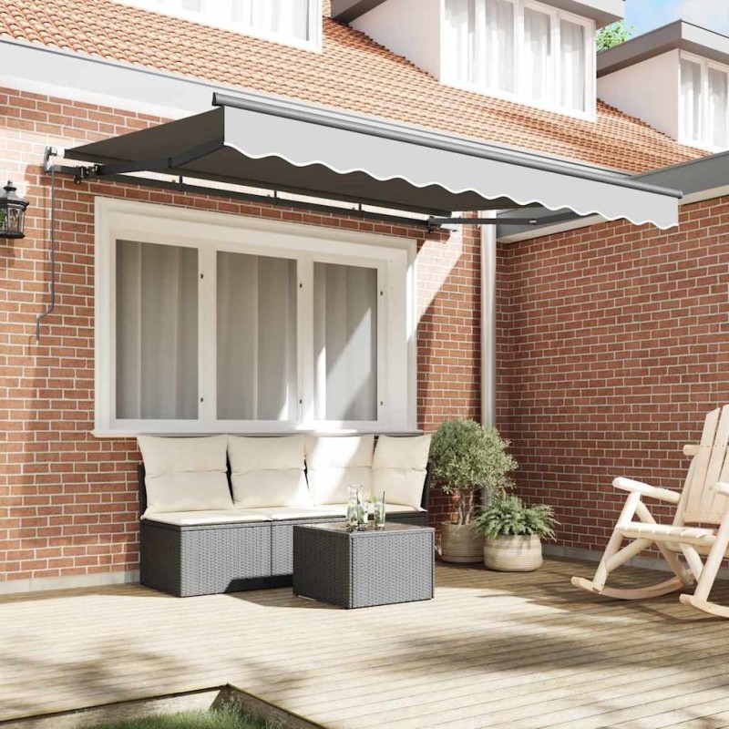 Store extérieur rétractable , manuel, 3,5 x 2 m en métal 