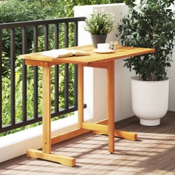 Table pliable de balcon 90x60x72 cm bois d'acacia solide 