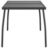 Table de jardin anthracite 110x80x72 cm Treillis d'acier 