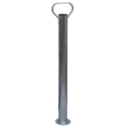 Roue jockey 48 mm avec 2 tubes de support et 3 pinces fendues 