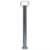 Roue jockey 48 mm avec 2 tubes de support et 3 pinces fendues 