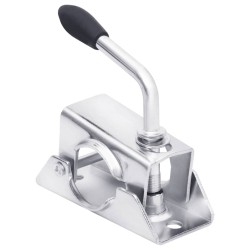 Roue jockey 48 mm avec 2 tubes de support et 3 pinces fendues 