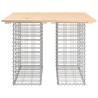 Banc de jardin design de gabion 100x102x72cm bois massif de pin 