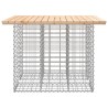 Banc de jardin design de gabion 100x102x72cm bois massif de pin 