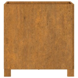 Jardinières avec pieds 2 pcs Rouillé 42x40x43 cm Acier corten 