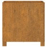 Jardinières avec pieds 2 pcs Rouillé 42x40x43 cm Acier corten 