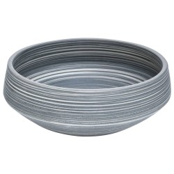 Vasque à poser gris rond Φ41x14 cm céramique 
