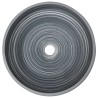 Vasque à poser gris rond Φ41x14 cm céramique 