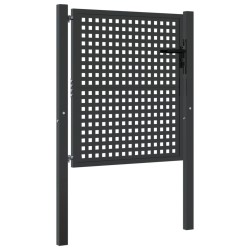 Portail de jardin anthracite 105x150 cm acier 