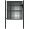 Portail de jardin anthracite 105x150 cm acier 