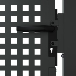Portail de jardin anthracite 105x150 cm acier 