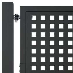 Portail de jardin anthracite 105x150 cm acier 