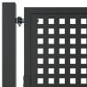Portail de jardin anthracite 105x150 cm acier 
