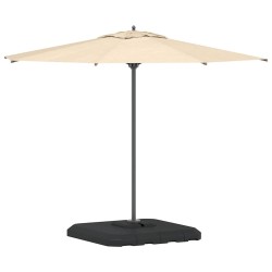Set de bases pour parasol à bras déporté, 4 pièces - 130 kg de sable ou 90 kg d'eau. 