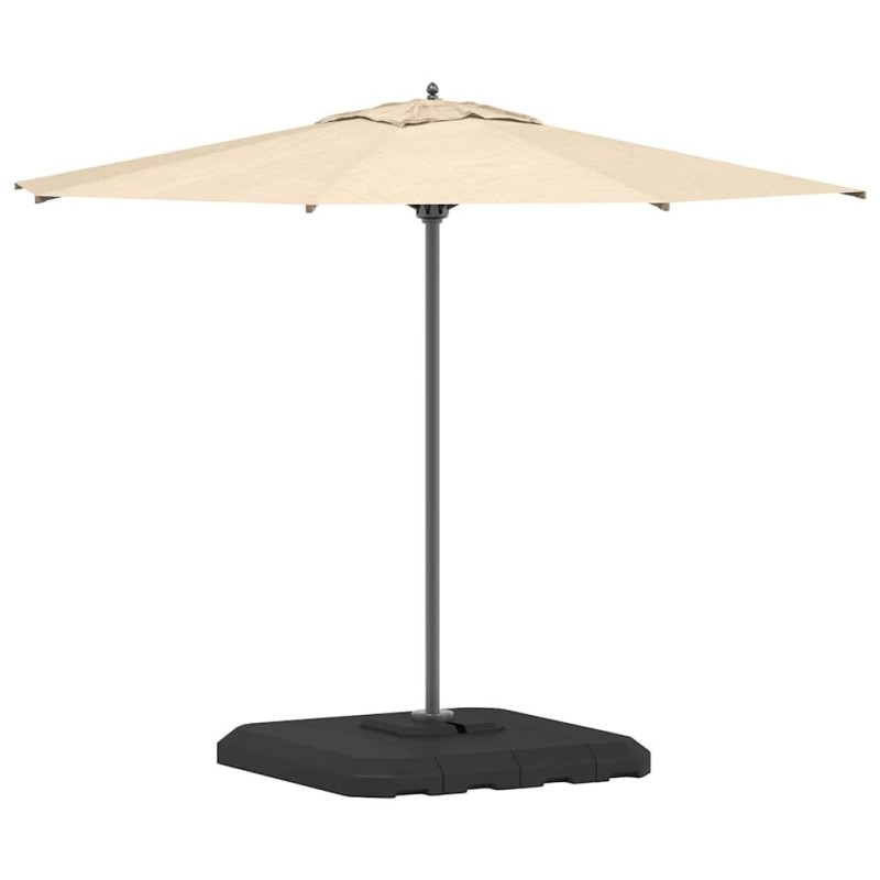 Set de bases pour parasol à bras déporté, 4 pièces - 130 kg de sable ou 90 kg d'eau. 