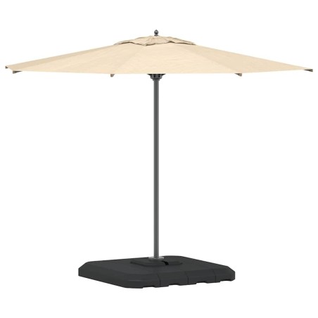 Set de bases pour parasol à bras déporté, 4 pièces - 130 kg de sable ou 90 kg d'eau. 