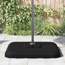 Set de bases pour parasol à bras déporté, 4 pièces - 130 kg de sable ou 90 kg d'eau. 