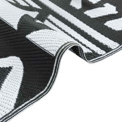 Tapis d'extérieur ARAKIL Noir et blanc Polypropylène 300 x 400 cm 