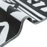 Tapis d'extérieur ARAKIL Noir et blanc Polypropylène 300 x 400 cm 