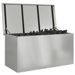 Boîte de Rangement Extérieure Argent 100 x 50.5 x 50 cm 