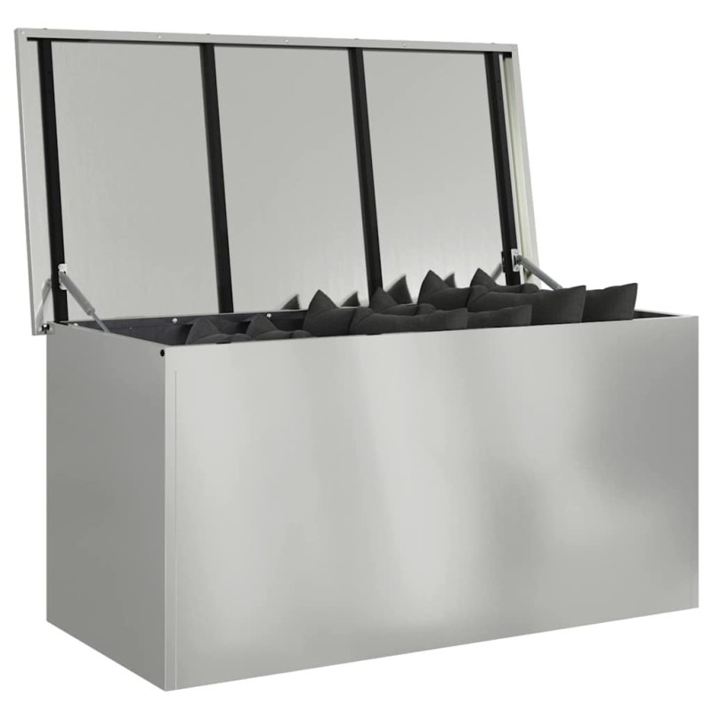 Boîte de Rangement Extérieure Argent 100 x 50.5 x 50 cm 