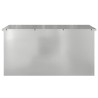 Boîte de Rangement Extérieure Argent 100 x 50.5 x 50 cm 
