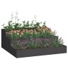 Jardinier 3 étagères 90x90x35 cm Acier noir 