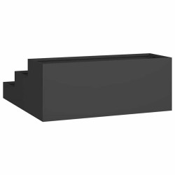 Jardinier 3 étagères 90x90x35 cm Acier noir 