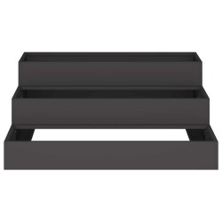 Jardinier 3 étagères 90x90x35 cm Acier noir 