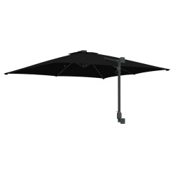 Parasol de jardin Noir 248.5 x 247.5 x 160 cm tissu 