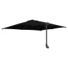 Parasol de jardin Noir 248.5 x 247.5 x 160 cm tissu 