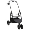 Poussette Pliante pour Animaux Réglable Noir 78 x 54 x 101 cm 