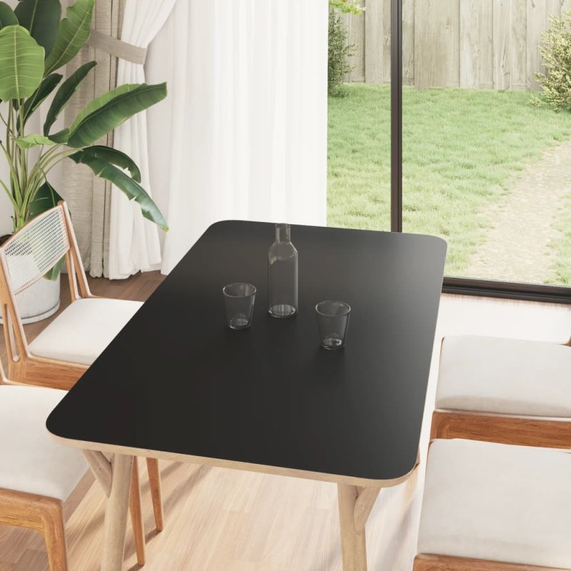 Autocollants auto-adhésifs pour meuble noir mat 90x500 cm PVC 