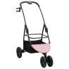Poussette Pliante pour Animaux Réglable Rose 78 x 54 x 101 cm 