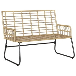Banc de jardin avec oreiller Noir, Anthracite 113 x 69 x 83 cm 