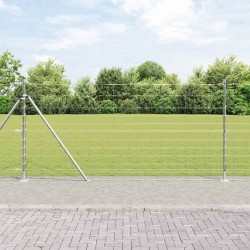Clôture de terrain en acier galvanisé 1,2 x 25 m 