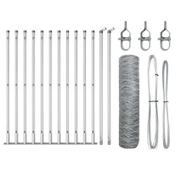 Grillage hexagonal 0,6x25 m Acier galvanisé 