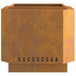 Foyer sans fumée 58x58x51 cm en acier 