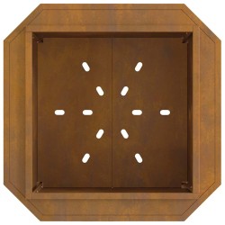 Foyer sans fumée 58x58x51 cm en acier 