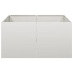Jardinière 80x80x40 cm acier inoxydable 