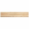 Appuis de fenêtre 2 pcs non traité 140x25x2cm bois chêne massif 