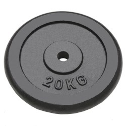 Plaque de poids 2 pcs 2x20 kg Fonte 