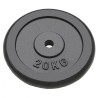Plaque de poids 2 pcs 2x20 kg Fonte 