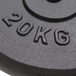Plaque de poids 2 pcs 2x20 kg Fonte 