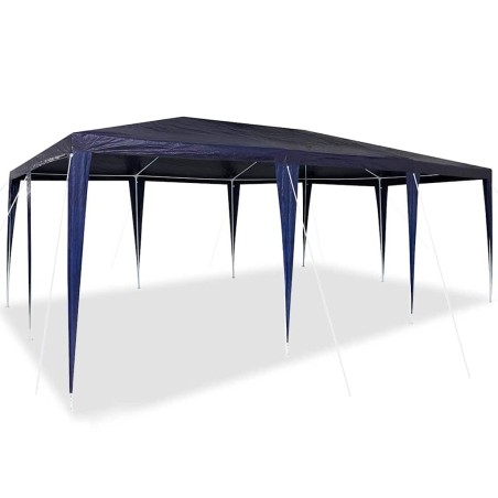 Tente de fête bleue 6x4 m PE 