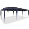 Tente de fête bleue 6x4 m PE 