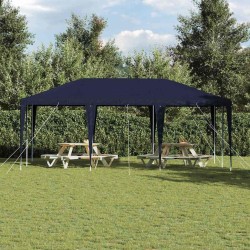 Tente de fête bleue 6x4 m PE 